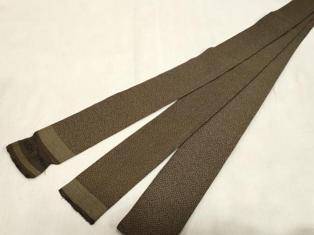 平和屋着物●男性　本場筑前博多織　角帯　幾何学文　正絹　逸品　CABG9305dy