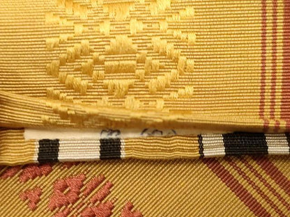 平和屋着物●本場筑前博多織　両面　半幅帯　献上　正絹　逸品　CABG9310dy