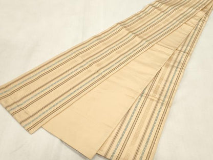 平和屋着物●本場筑前博多織　半幅帯　献上　正絹　逸品　CABG9312dy