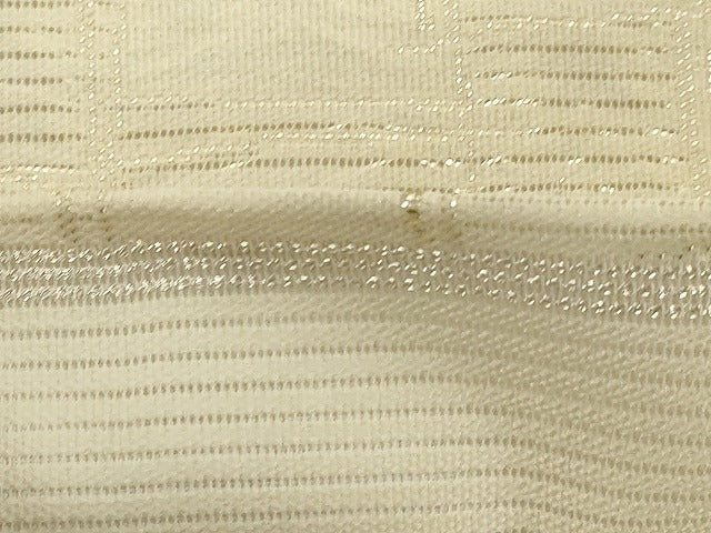 平和屋着物＊西陣 川島織物 洗える最高級着物 ＜英＞はなぶさ謹製 夏物 六通柄 京袋帯 幾何学文 金糸 たとう紙付き CABG9329dy