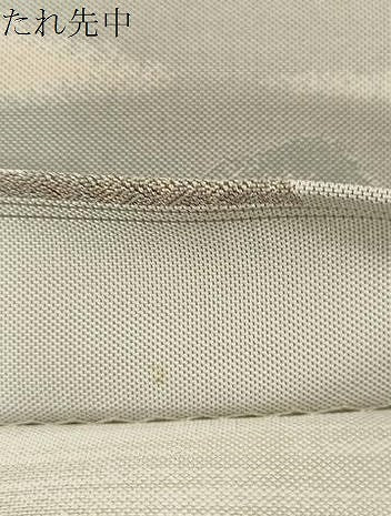 平和屋着物●六通柄袋帯　紹巴　風景文　正絹　逸品　CABG9345dy