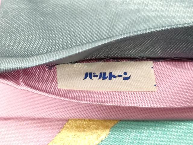 平和屋着物●染色作家　田中文子　太鼓柄袋帯　霞文　金彩　正絹　逸品　CABG9359dy