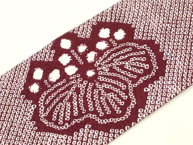 平和屋着物●九寸名古屋帯　総絞り　桐　正絹　逸品　CABG9368dy
