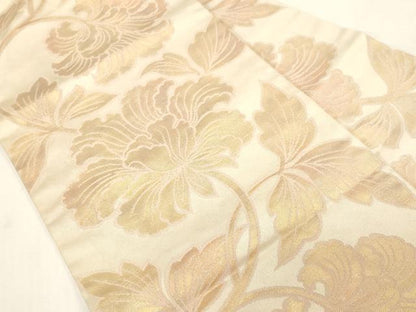 平和屋着物●西陣　川島織物　九寸名古屋帯　更紗文　金糸　正絹　逸品　CABG9375dy