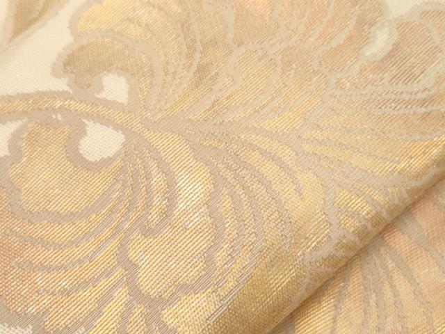 平和屋着物●西陣　川島織物　九寸名古屋帯　更紗文　金糸　正絹　逸品　CABG9375dy