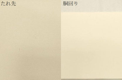 平和屋着物●塩瀬　九寸名古屋帯　手描き　草花文　正絹　逸品　CABG9376dy