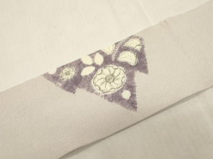 平和屋着物●九寸名古屋帯　作家物　辻が花　鬼しぼ縮緬　正絹　逸品　CABG9392dy