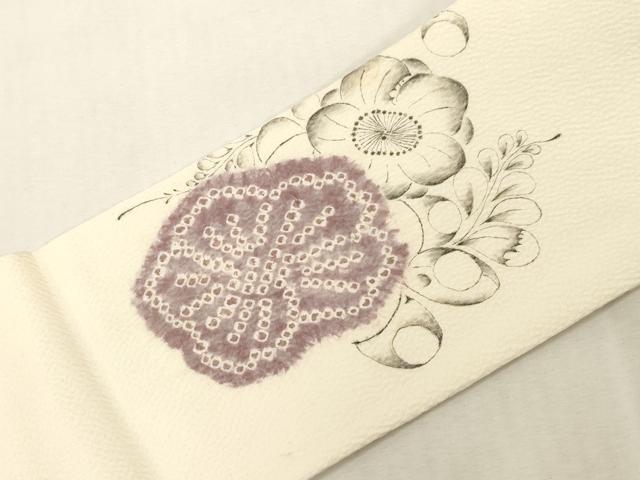 平和屋着物●西洞院辻が花　大脇一心　九寸名古屋帯　作家物　辻が花　絞り　正絹　逸品　CABG9396dy