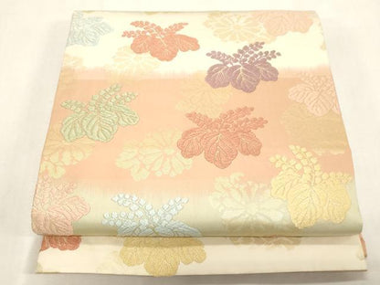 平和屋着物●九寸開き名古屋帯　唐織　桐　金糸　正絹　逸品　CABG9400dy