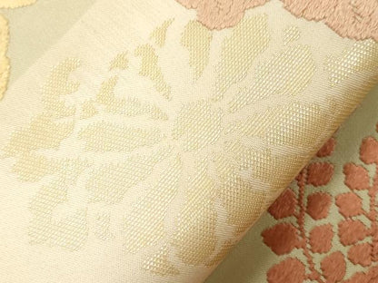 平和屋着物●九寸開き名古屋帯　唐織　桐　金糸　正絹　逸品　CABG9400dy