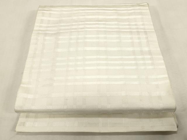 平和屋着物●八寸名古屋帯　博多織　格子柄　CABG9407dy