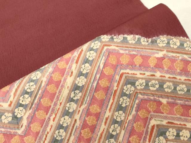 平和屋着物●九寸名古屋帯　絞り　幾何学花文　正絹　逸品　CABG9417dy