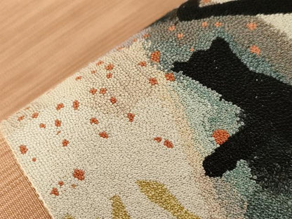 平和屋着物●爪掻き本綴れ　中国三大刺繍　相良刺繍　総刺繍　太鼓柄袋帯　作家物　抽象文様　正絹　逸品　CABG9438dy