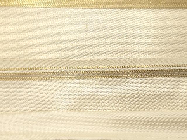 平和屋着物●西陣　川島織物　太鼓柄袋帯　駒刺繍　格子柄　金彩　正絹　逸品　CABG9444dy