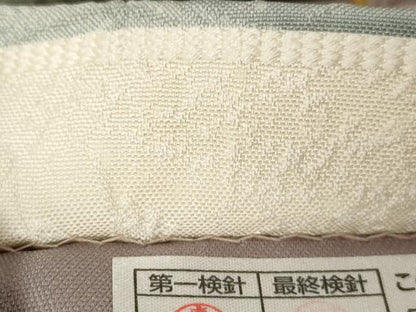 平和屋着物●博多織　鵬翔 　全通柄　京袋帯　纐纈　横段文　金彩　正絹　逸品　未使用　CABG9446dy
