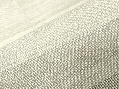 平和屋着物●ファッションデザイナー　HIROKO KOSHINO　コシノヒロコ　全通柄袋帯　格子柄　銀糸　正絹　逸品　CABG9482dy