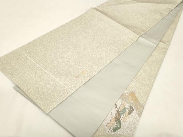 平和屋着物●京友禅の第一人者　松井青々　太鼓柄袋帯　松竹梅花文　金彩　正絹　逸品　CABG9494dy