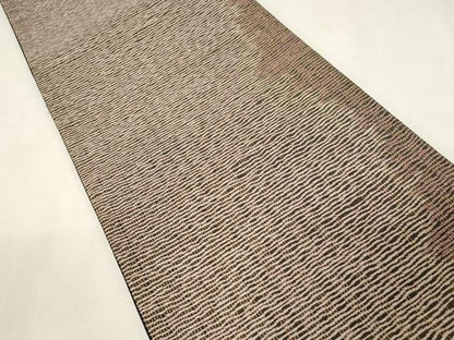平和屋着物●六通柄袋帯　霞文　金銀糸　正絹　逸品　CABG9502dy