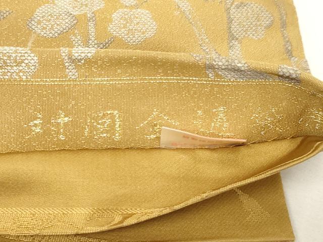 平和屋着物●両面　両方向　六通柄袋帯　対図　琳派　金糸　正絹　逸品　CABG9512dy