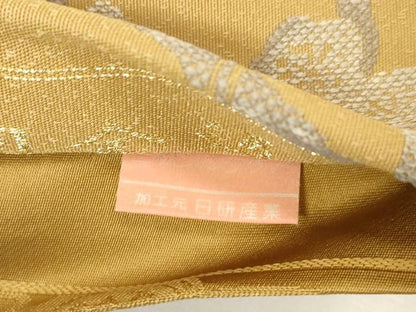 平和屋着物●両面　両方向　六通柄袋帯　対図　琳派　金糸　正絹　逸品　CABG9512dy