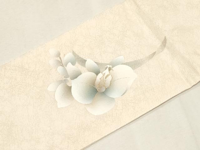 平和屋着物●九寸名古屋帯　胡蝶蘭　金彩　正絹　逸品　CABG9526dy