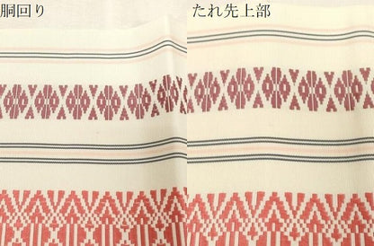 平和屋着物●本場筑前博多織　八寸名古屋帯　献上　正絹　逸品　CABG9529dy