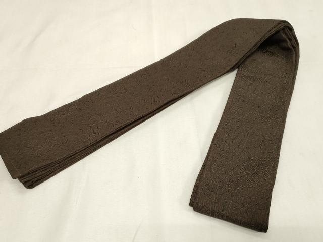 平和屋着物●男性　角帯　幾何学文　正絹　逸品　未使用　CABG9536dy