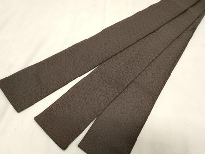 平和屋着物●男性　角帯　黒橡色　正絹　逸品　未使用　CABG9537dy