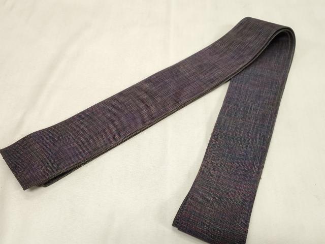 平和屋着物●男性　本場筑前博多織　角帯　霞文　正絹　逸品　CABG9539dy