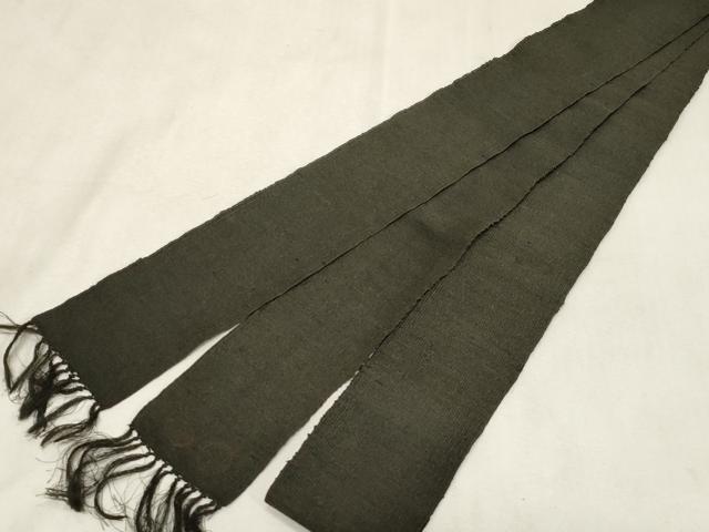 平和屋着物●男性　綴れ　角帯　仙斎茶色　一重帯　正絹　逸品　CABG9540dy