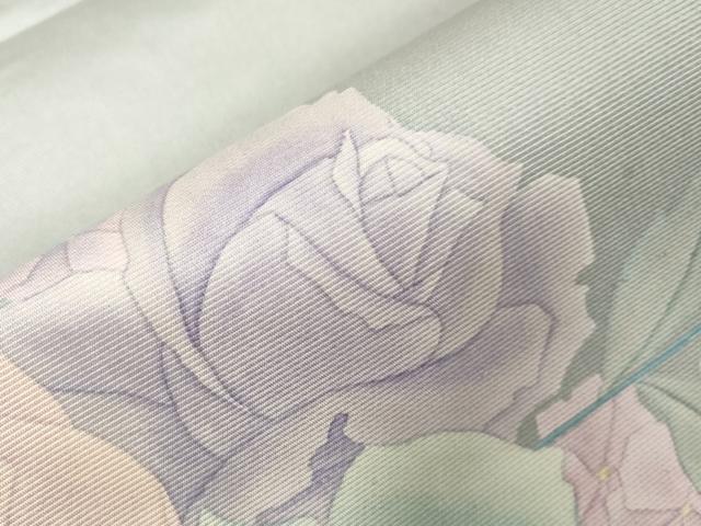 平和屋着物●太鼓柄袋帯　作家物　手描き　草花文　正絹　逸品　CABG9555dy