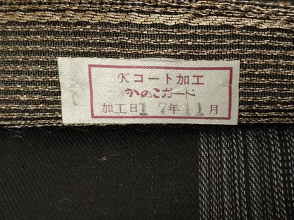 平和屋着物●両面　六通柄袋帯　陶器文　金糸　正絹　逸品　CABG9556dy