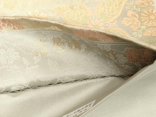 平和屋着物●西陣織　陰山織物謹製　箔屋清兵衛　全通柄袋帯　悠久の美　名物裂文様　金糸　正絹　逸品　CABG9569dy