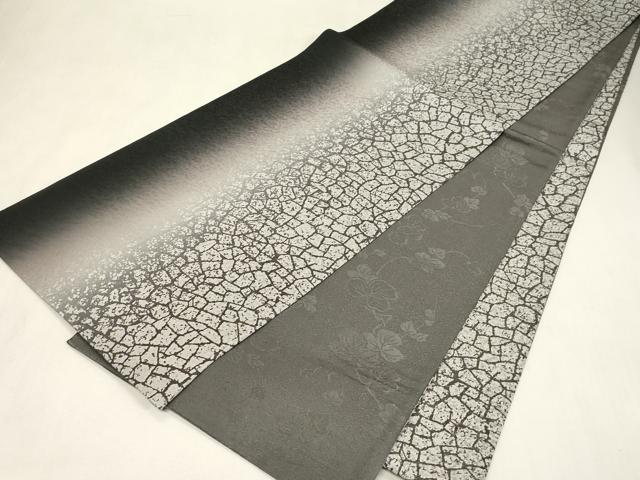 平和屋着物●両面　全通柄袋帯　石垣文　銀通し地　やまと誂製　正絹　逸品　CABG9585dy