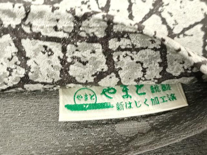 平和屋着物●両面　全通柄袋帯　石垣文　銀通し地　やまと誂製　正絹　逸品　CABG9585dy