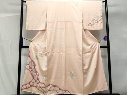 平和屋着物■訪問着　手描き　絞り　辻が花　金彩　正絹　逸品　CABG9603fb