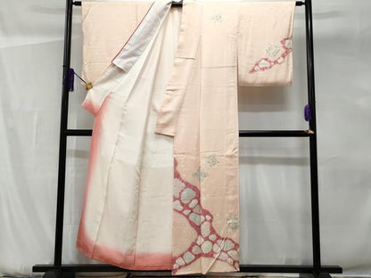 平和屋着物■訪問着　手描き　絞り　辻が花　金彩　正絹　逸品　CABG9603fb