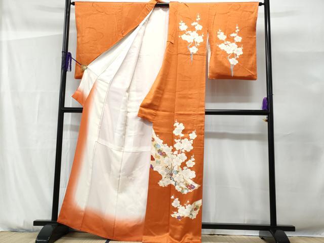 平和屋着物□訪問着 駒刺繍 枝梅文 金彩 正絹 逸品 CABG9615fb