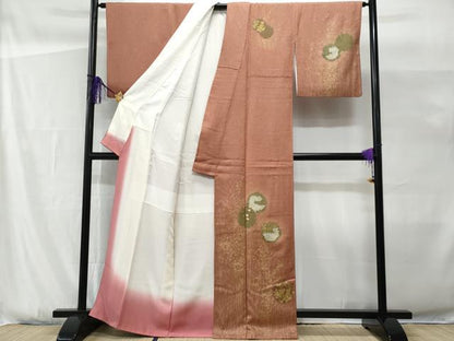 平和屋着物■訪問着　刺繍　絞り　枝花丸文　金彩　正絹　逸品　CABG9637fb