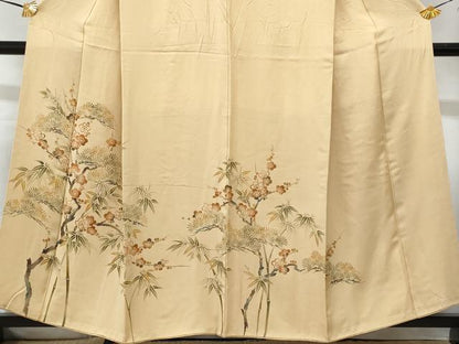 平和屋着物■訪問着　松竹梅　正絹　逸品　CABG9642fb