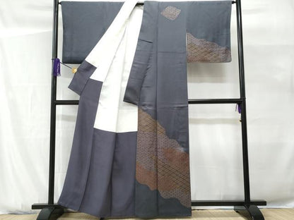 平和屋着物■訪問着　道長吉祥文　正絹　逸品　CABG9643fb