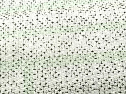 平和屋着物■上質な紬　幾何学文様　反端付き　正絹　逸品　未使用　CABG9644fb