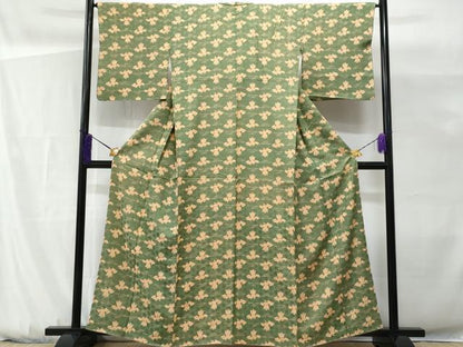 平和屋着物■上質な小紋　枝松舟文　正絹　逸品　CABG9666fb