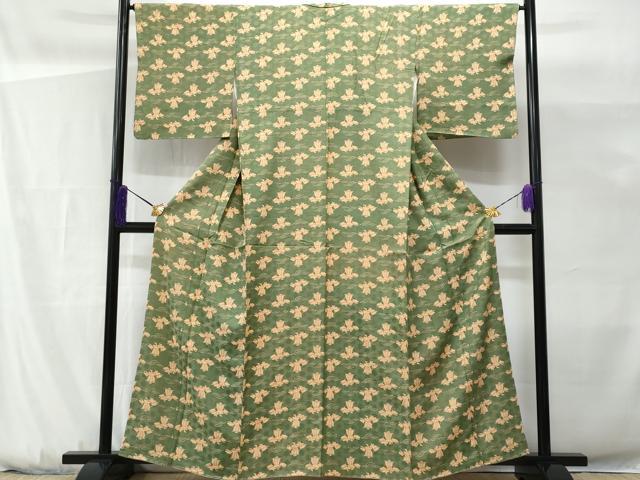 平和屋着物■上質な小紋　枝松舟文　正絹　逸品　CABG9666fb