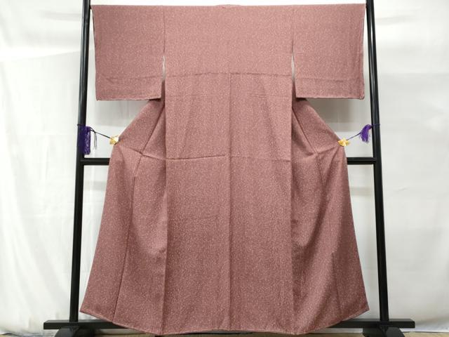 平和屋着物■上質な小紋　草花文　正絹　逸品　未使用　CABG9667fb