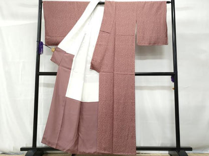 平和屋着物■上質な小紋　草花文　正絹　逸品　未使用　CABG9667fb