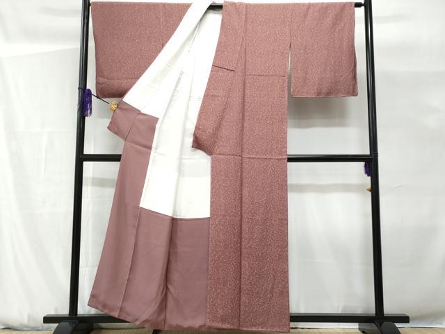 平和屋着物■上質な小紋　草花文　正絹　逸品　未使用　CABG9667fb