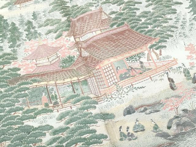 平和屋着物■豪華色留袖　寿光織　伊勢物語　金糸　正絹　逸品　CABG9670fb