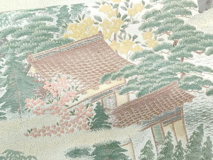 平和屋着物■豪華色留袖　寿光織　伊勢物語　金糸　正絹　逸品　CABG9670fb