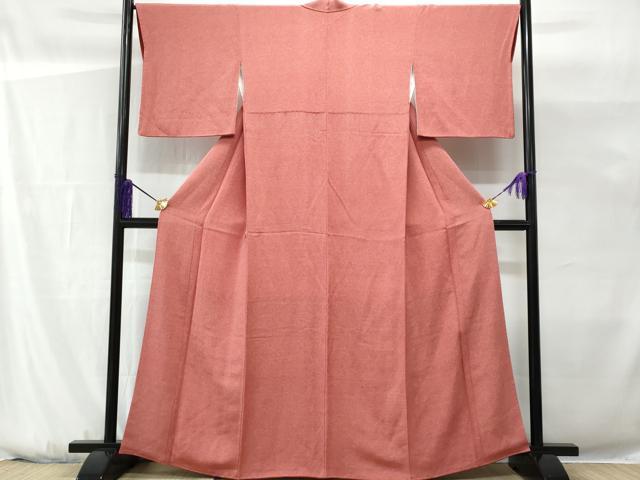 平和屋着物■江戸小紋　稲山作　鮫小紋柄　鬼しぼ縮緬　正絹　逸品　CABG9671fb